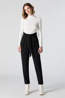 Crepe Paperbag Dress Pant