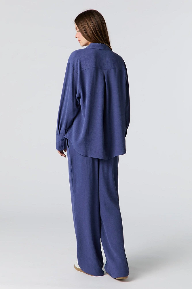 Pantalon fluide à taille coulissante