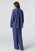 Pantalon fluide à taille coulissante