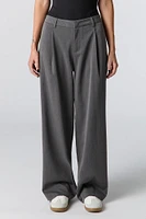 Pantalon habillé baggy à taille basse