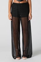 Rhinestone Mesh Pant