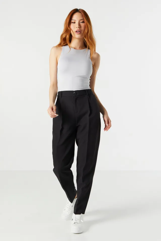 Solid Wide Leg Dress Pant