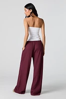 Pantalon fluide texturé à jambe large