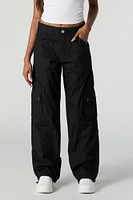 Toggle Hem Straight Leg Cargo Pant