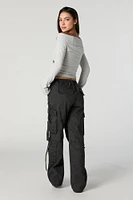 Washed Multi Pocket D-Ring Cargo Pant