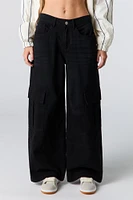 Denim Baggy Cargo Pant