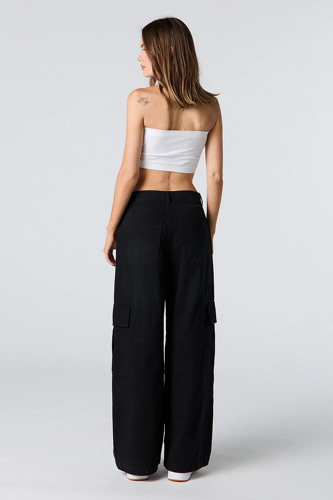 Denim Baggy Cargo Pant
