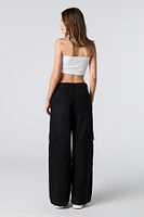 Denim Baggy Cargo Pant