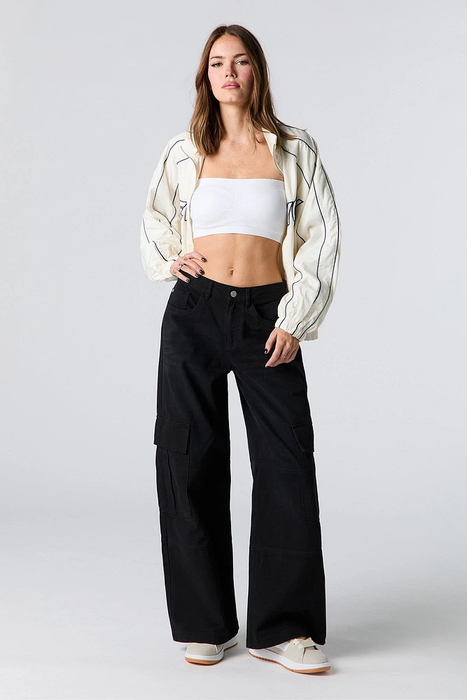 Denim Baggy Cargo Pant
