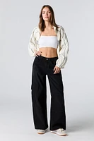 Denim Baggy Cargo Pant