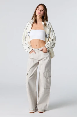 Pantalon cargo baggy en denim