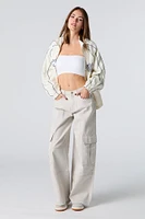 Pantalon cargo baggy en denim