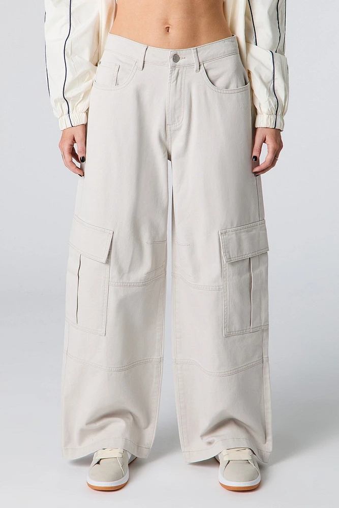 Pantalon cargo baggy en denim