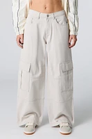 Pantalon cargo baggy en denim
