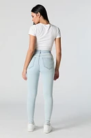 Miami Light Wash High Rise Distressed Skinny Jean