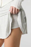 Jersey Foldover Waist Mini Skort