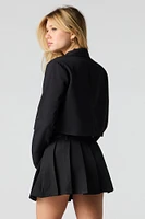 Belted Pleated Mini Skort