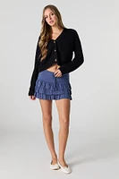 Minijupe short volantée