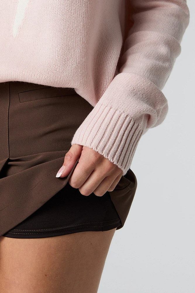 Minijupe-short croisée