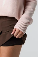 Minijupe-short croisée