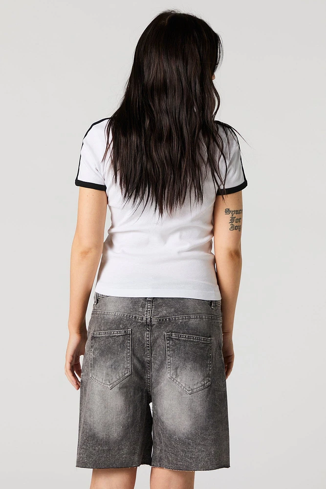 Longline Denim Jort