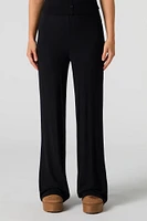 Ribbed Wide Leg Pant