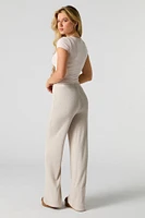 Pantalon côtelé à jambe large