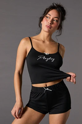 Playboy Graphic Tank and Short 2 Piece Pajama Set