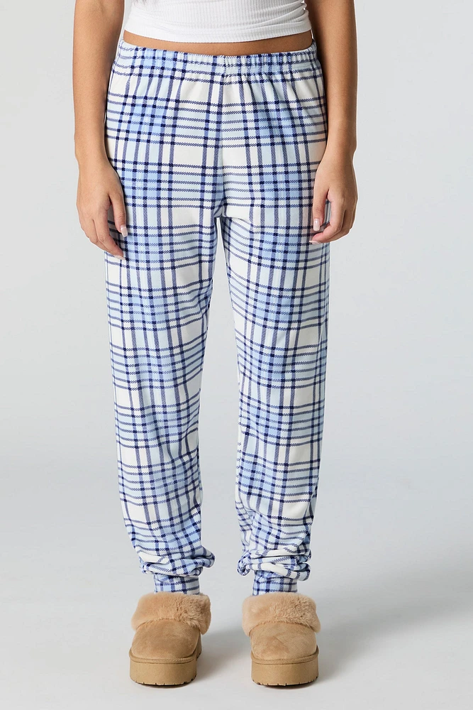 Printed Velour Pajama Jogger