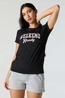 Weekend Ready Graphic Pajama T-Shirt