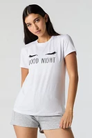 T-shirt de pyjama à imprimé Good Night