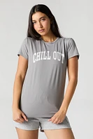 T-shirt de pyjama Ã  imprimÃ© Chill Out