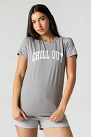 Chill Out Graphic Pajama T-Shirt