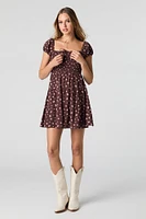 Floral Smocked Tiered Mini Dress
