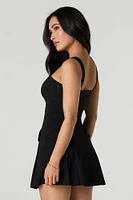 Pleated Mini Dress
