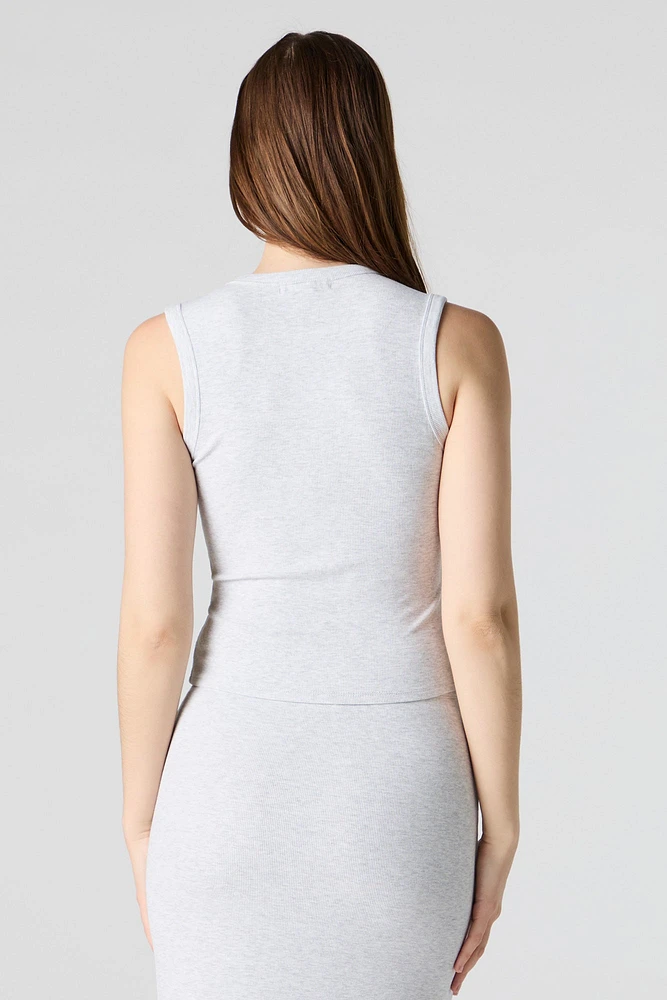 Veste boutonnée côtelée