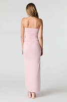 Contour Ruched Maxi Skirt