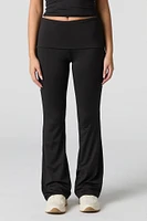 Contour Foldover Waist Flare Pant