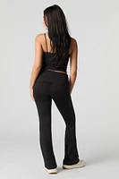 Contour Foldover Waist Flare Pant