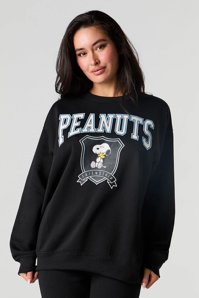 Snoopy Graphic Fleece Sweatshirt