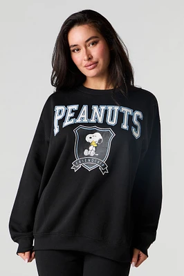 Snoopy Graphic Fleece Sweatshirt