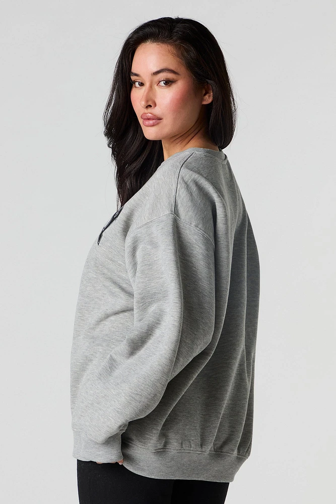 Snoopy Graphic Fleece Sweatshirt