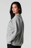 Snoopy Graphic Fleece Sweatshirt