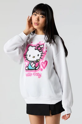 Hello Kitty Pink Bow Graphic Sweatshirt