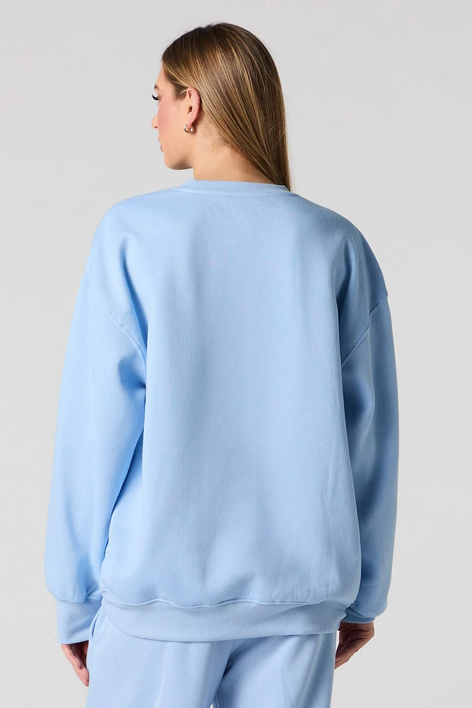 Stitch Graphic Fleece Sweatshirt