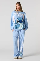 Stitch Graphic Fleece Sweatshirt