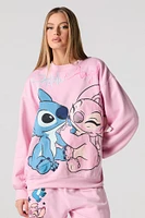 Stitch & Angel Embroidered Fleece Sweatshirt