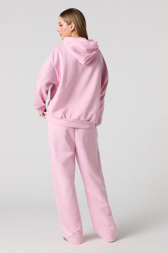 Stitch & Angel Graphic Fleece Flare Sweatpant