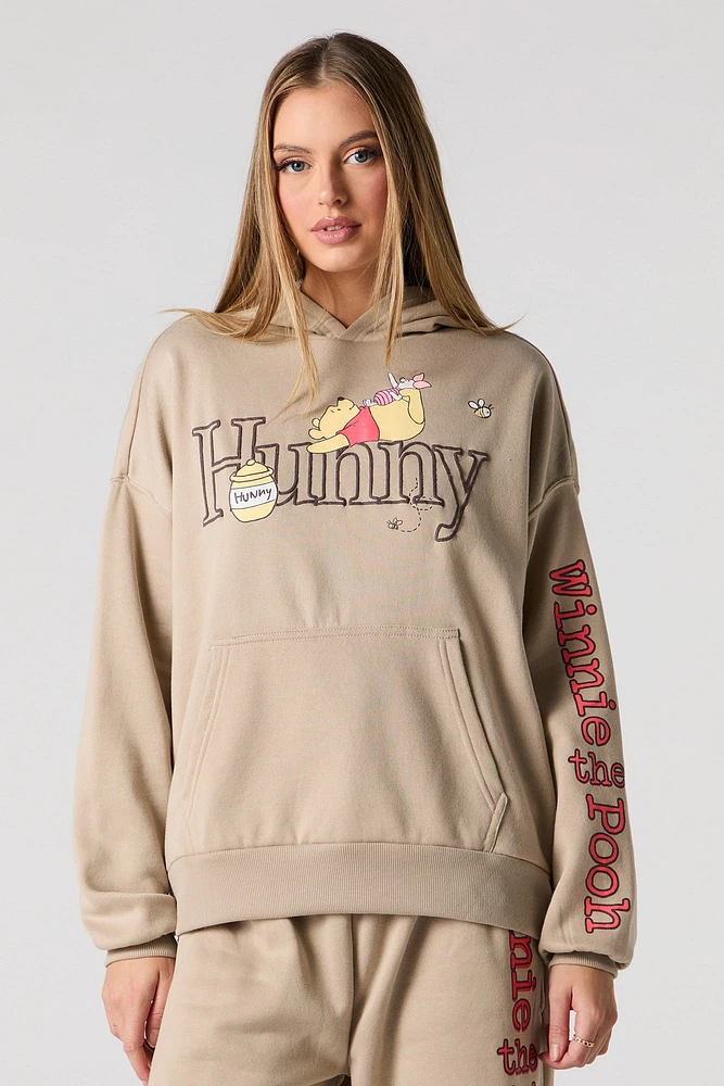 Winnie the Pooh Embroidered Fleece Hoodie