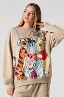 Chandail en molleton avec motif brodé Winnie the Pooh